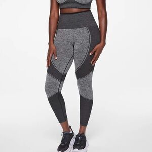 ThirdLove Flex Seemless Compression Gray High-Waisted Leggings Size S
